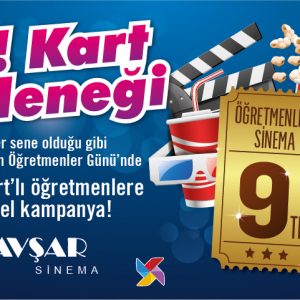 Kent Meydanı AVM Avşar Sinemaları Öğretmenlere İndirimli!