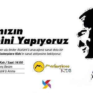 Çocuklar Atatürk’ü  Kent Meydanı AVM’de Anacak