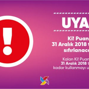 Ki! Kart Puanlarını Kullanmak İçin Son Günler